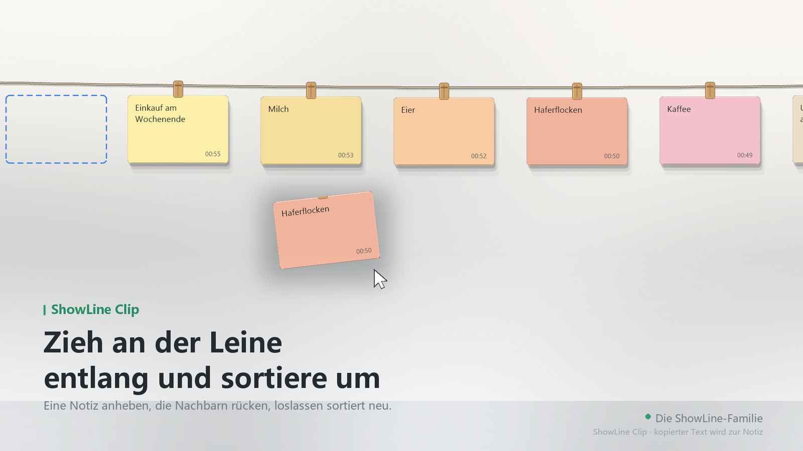 Notizen in Reihenfolge, neueste zuerst