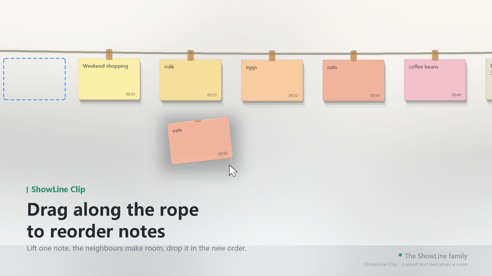 Notes in order, newest first