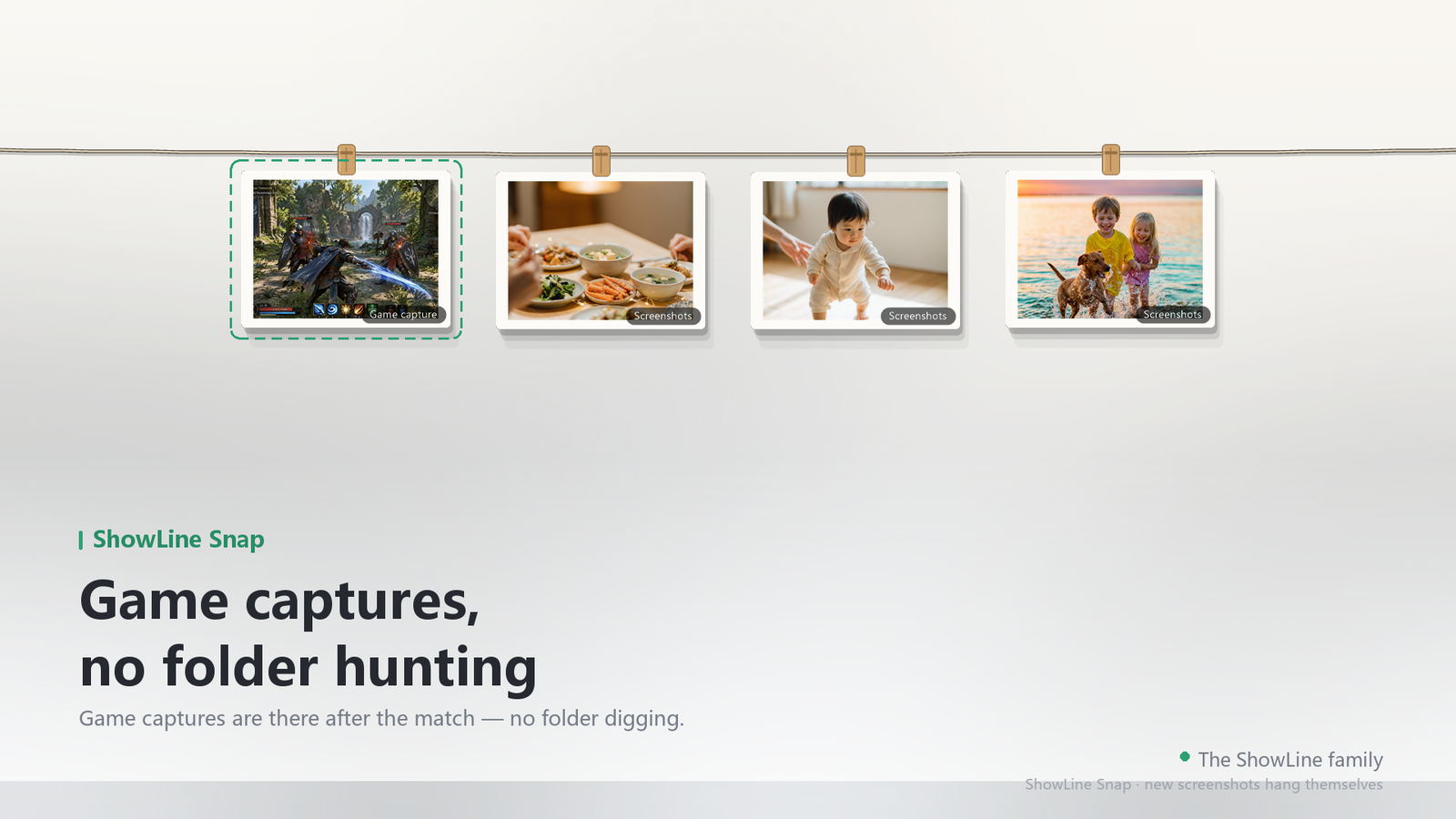 Game captures hang beside your notes