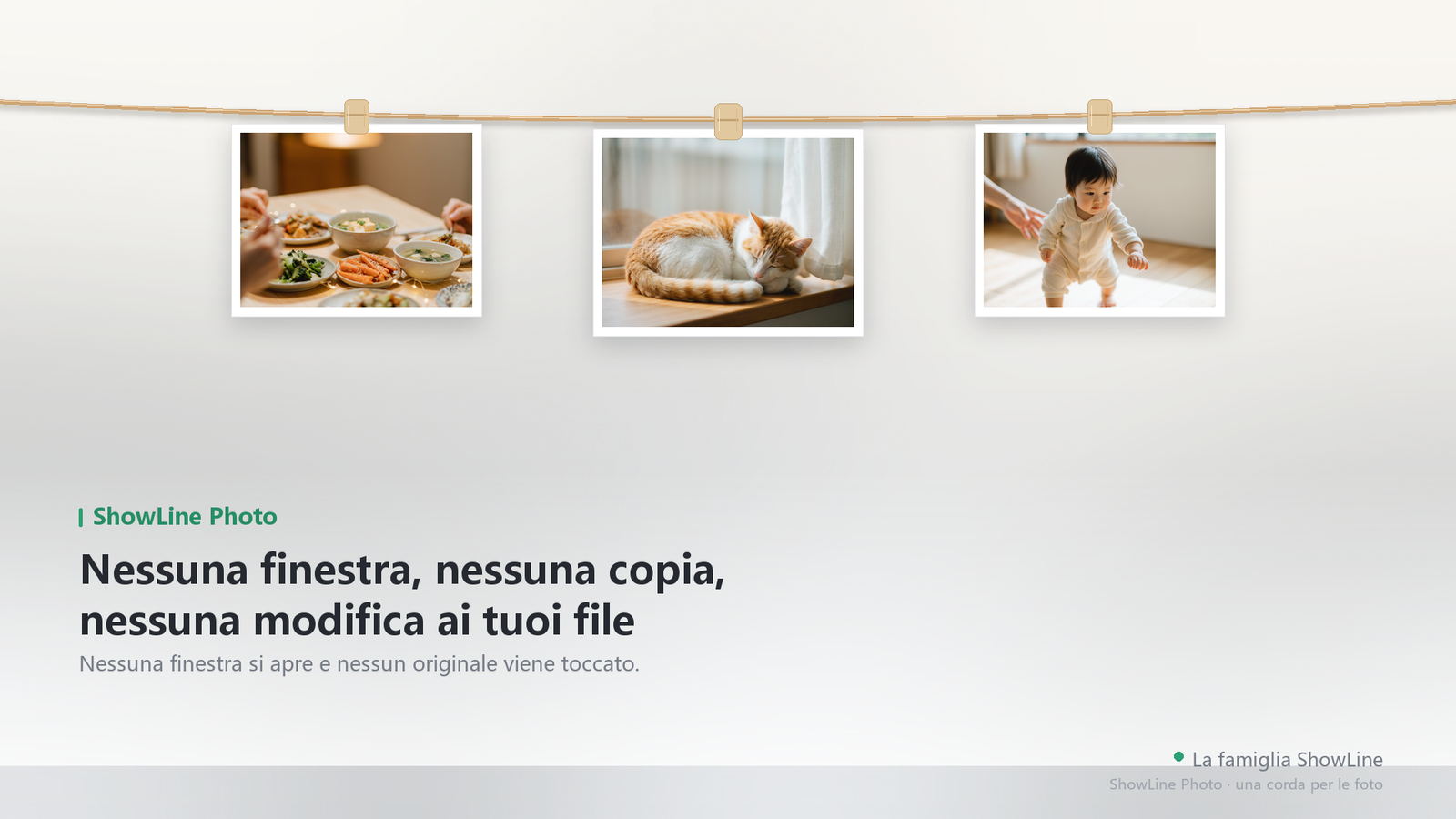 Il filo da solo, al bordo superiore