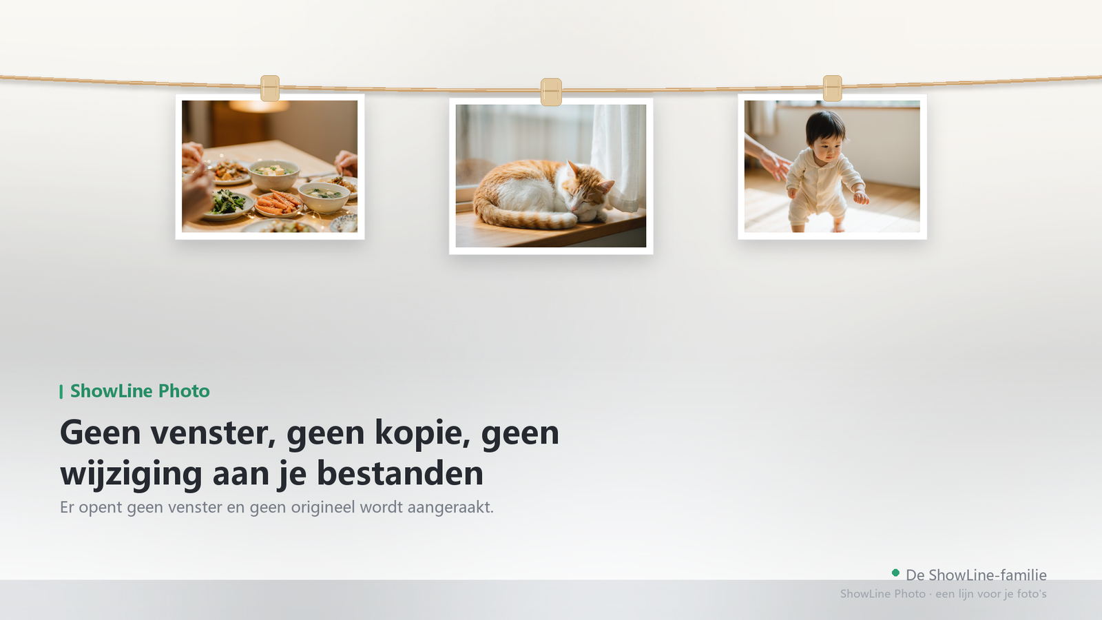De lijn alleen, bovenaan